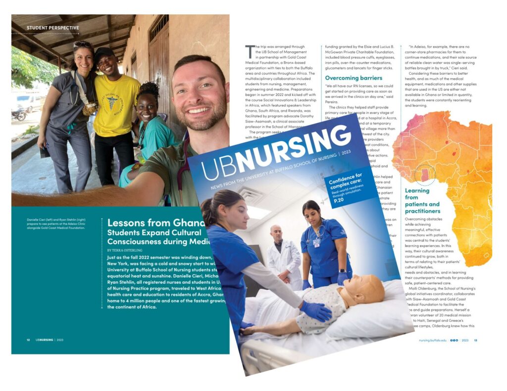 UBNursing Magazine - Lessons from Ghana: Students Expand Cultural Consciousness