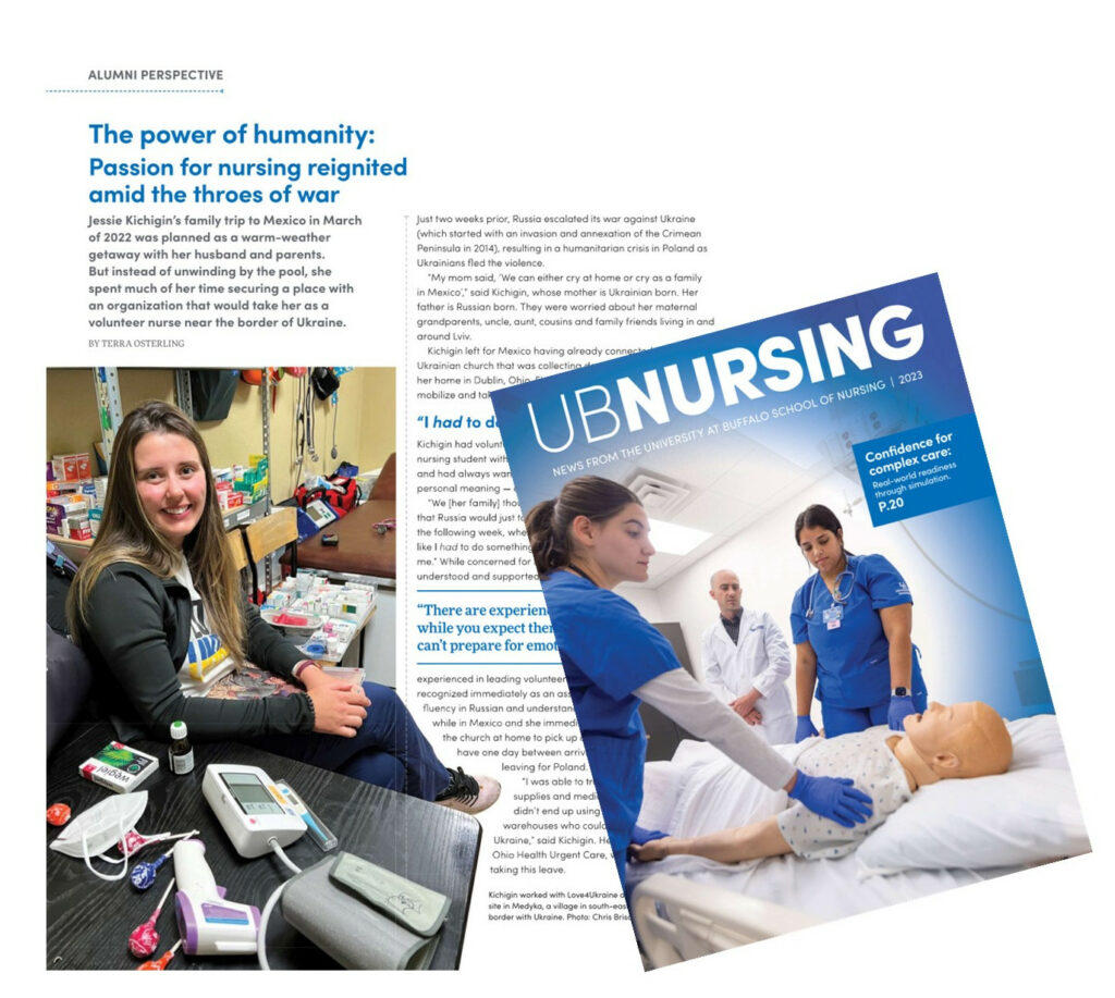 UBNursing Magazine - The power of humanity: Passion for nursing reignited amid the throes of war